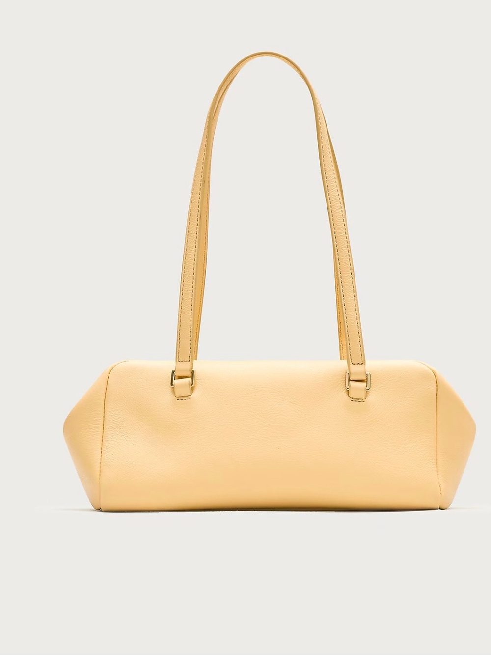 J. Crew Pale Yellow Leather Shoulder Bag, NWOT